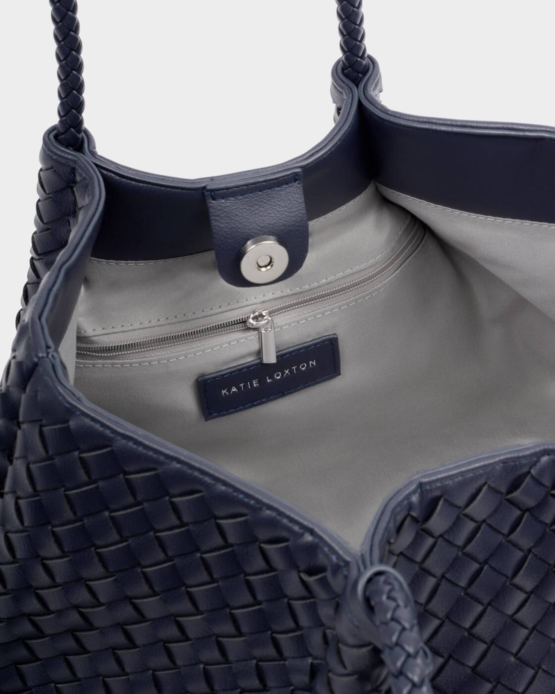 Katie Loxton Navy Nova Small Shoulder Tote Bag