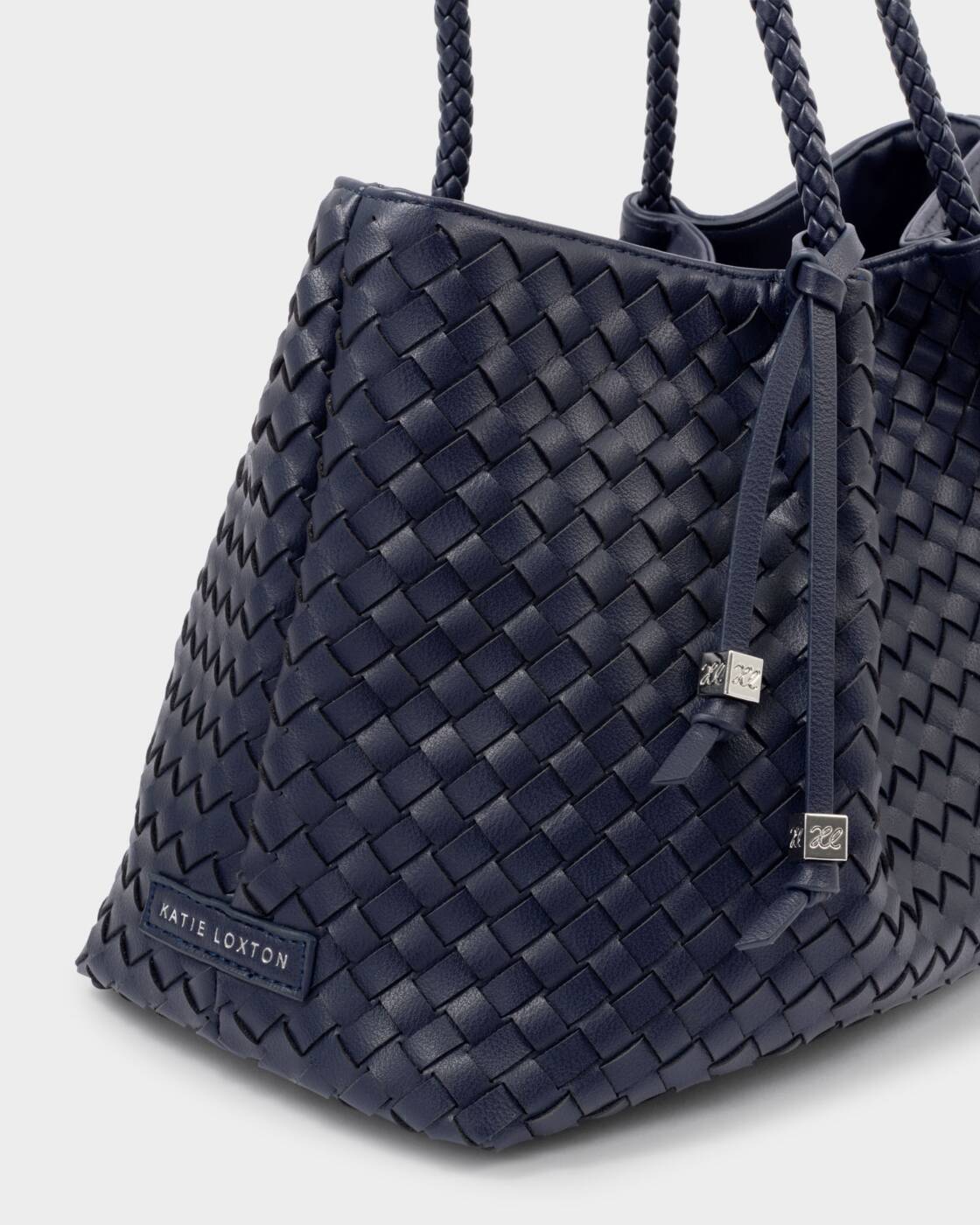 Katie Loxton Navy Nova Small Shoulder Tote Bag
