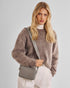 Katie Loxton Silver Mink Studded Avery Small Crossbody Bag
