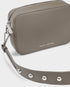 Katie Loxton Silver Mink Studded Avery Small Crossbody Bag