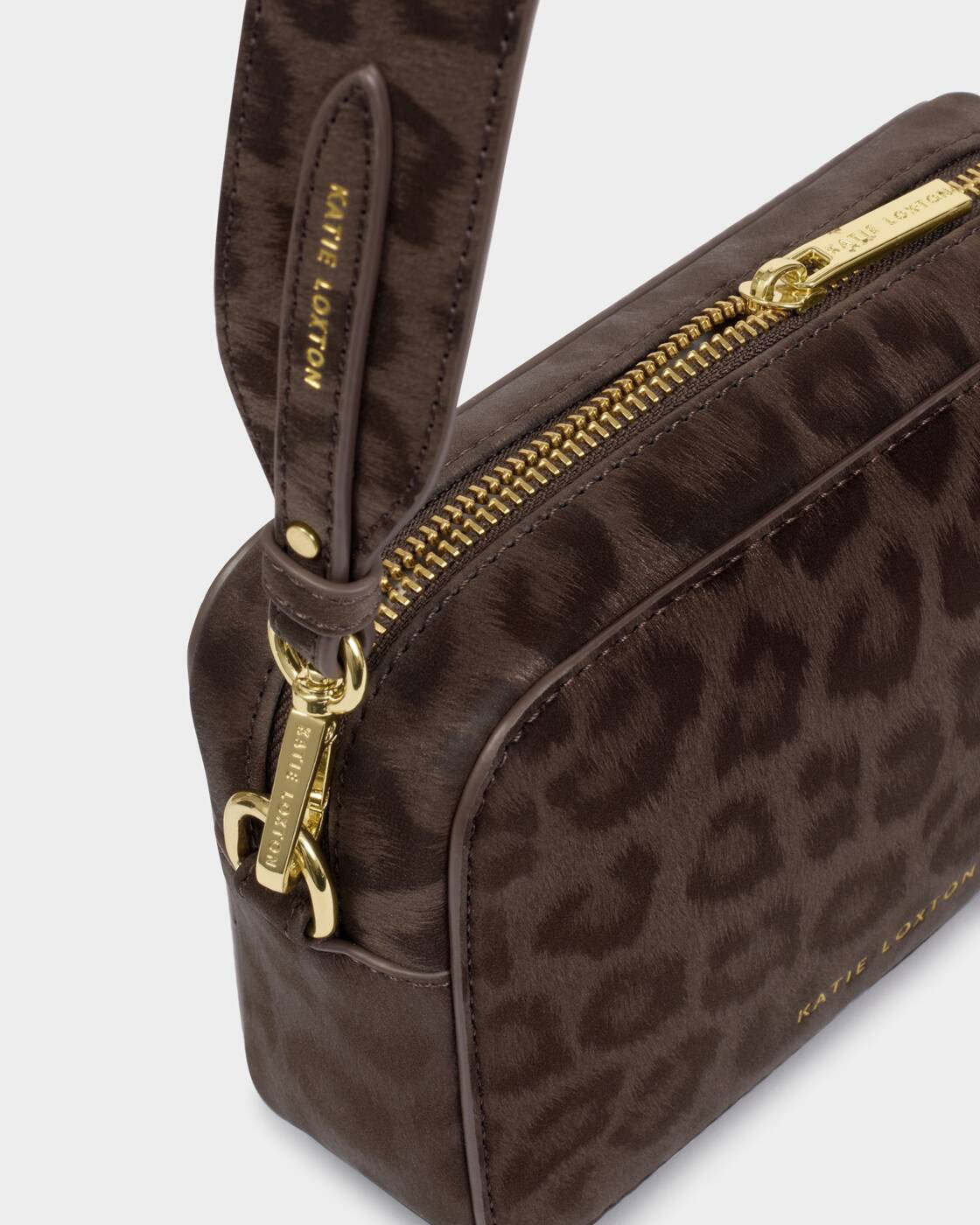 Katie Loxton Chocolate Leopard Avery Small Crossbody Bag