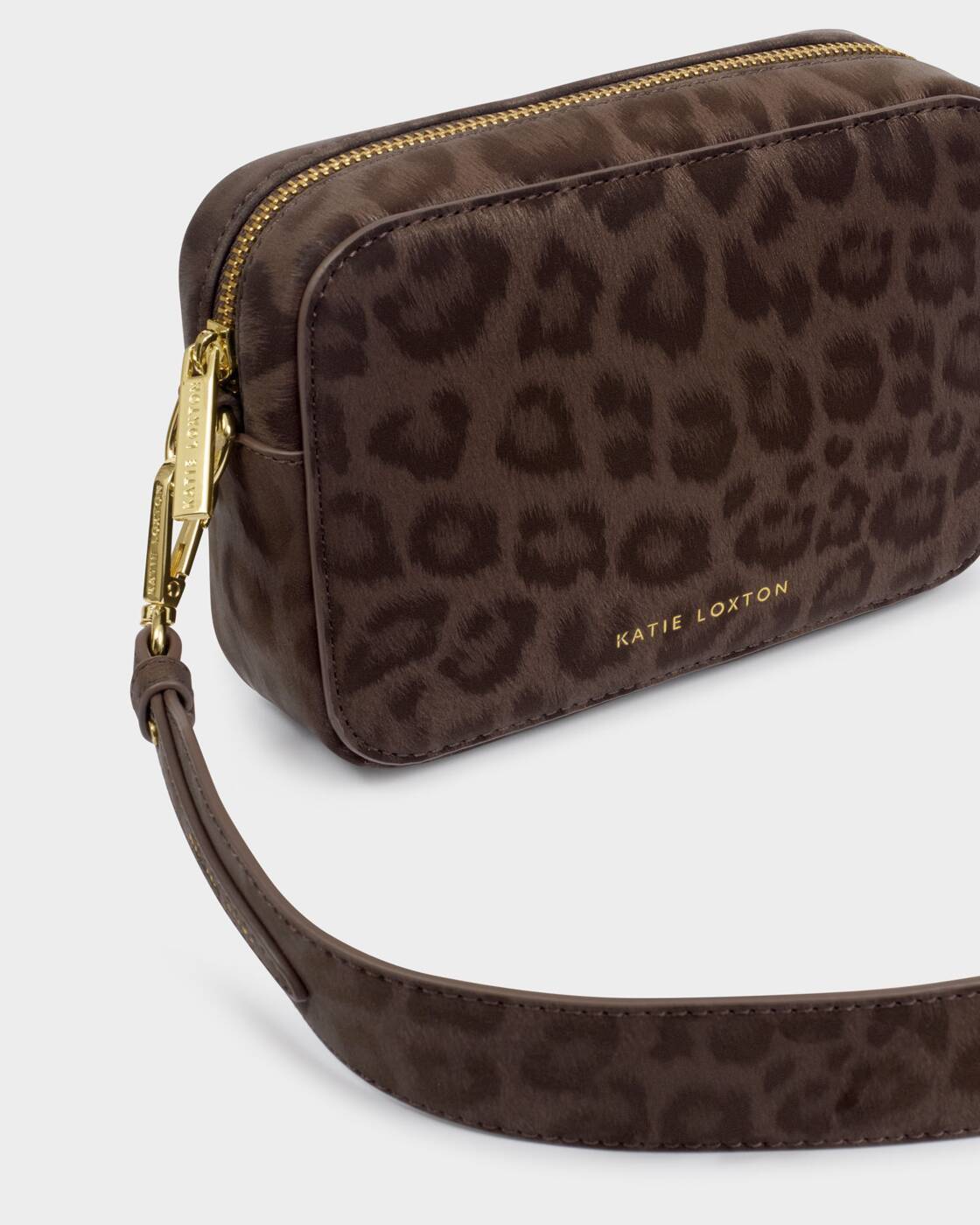 Katie Loxton Chocolate Leopard Avery Small Crossbody Bag