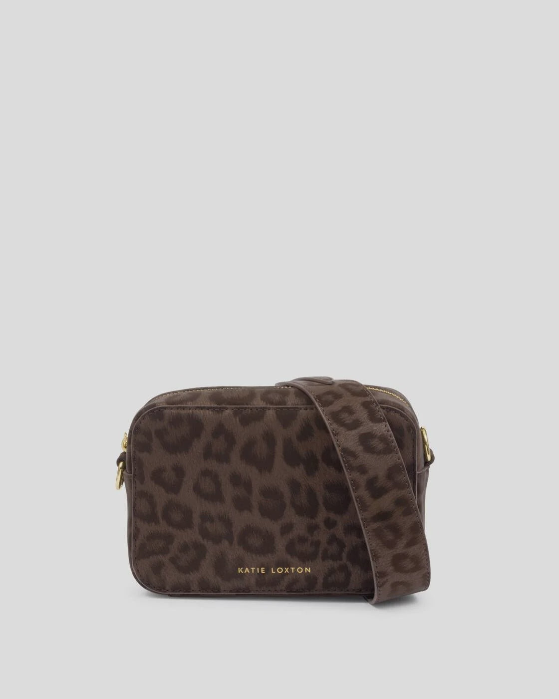 Katie Loxton Chocolate Leopard Avery Small Crossbody Bag