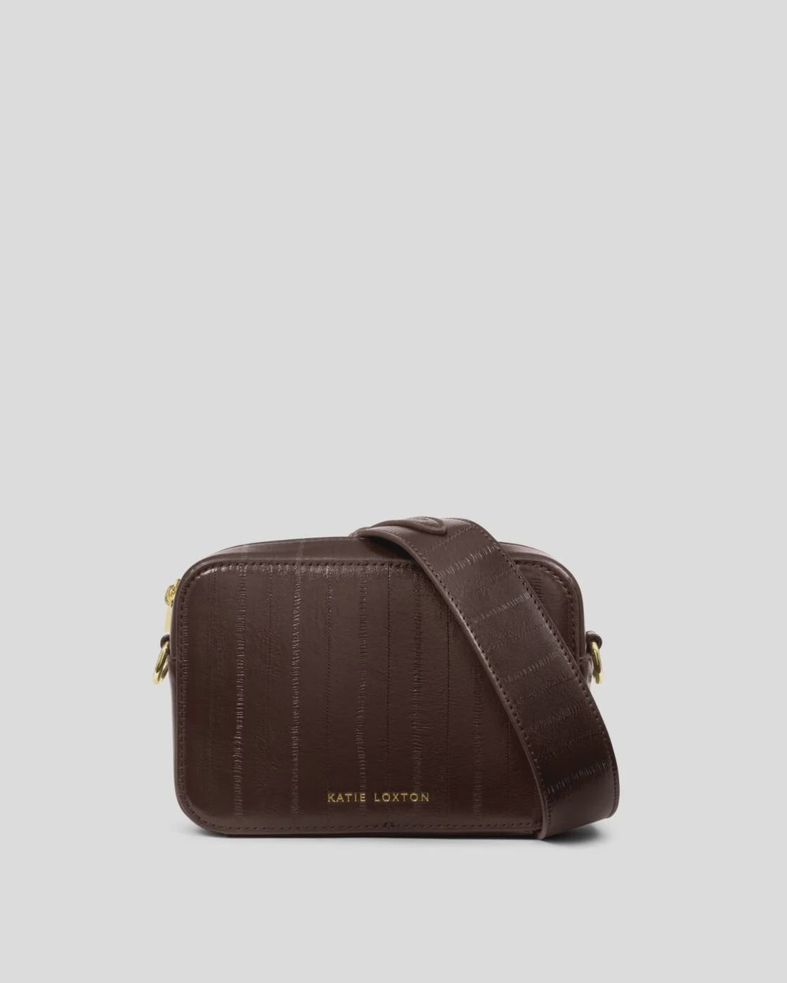Katie Loxton Chocolate Eel Avery Small Crossbody Bag