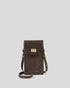 Katie Loxton Bitter Chocolate Suedette Orin Twist Lock Slim Bag