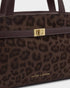 Katie Loxton Chocolate Leopard Orin Top Handle Crossbody Bag