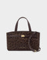 Katie Loxton Chocolate Leopard Orin Top Handle Crossbody Bag