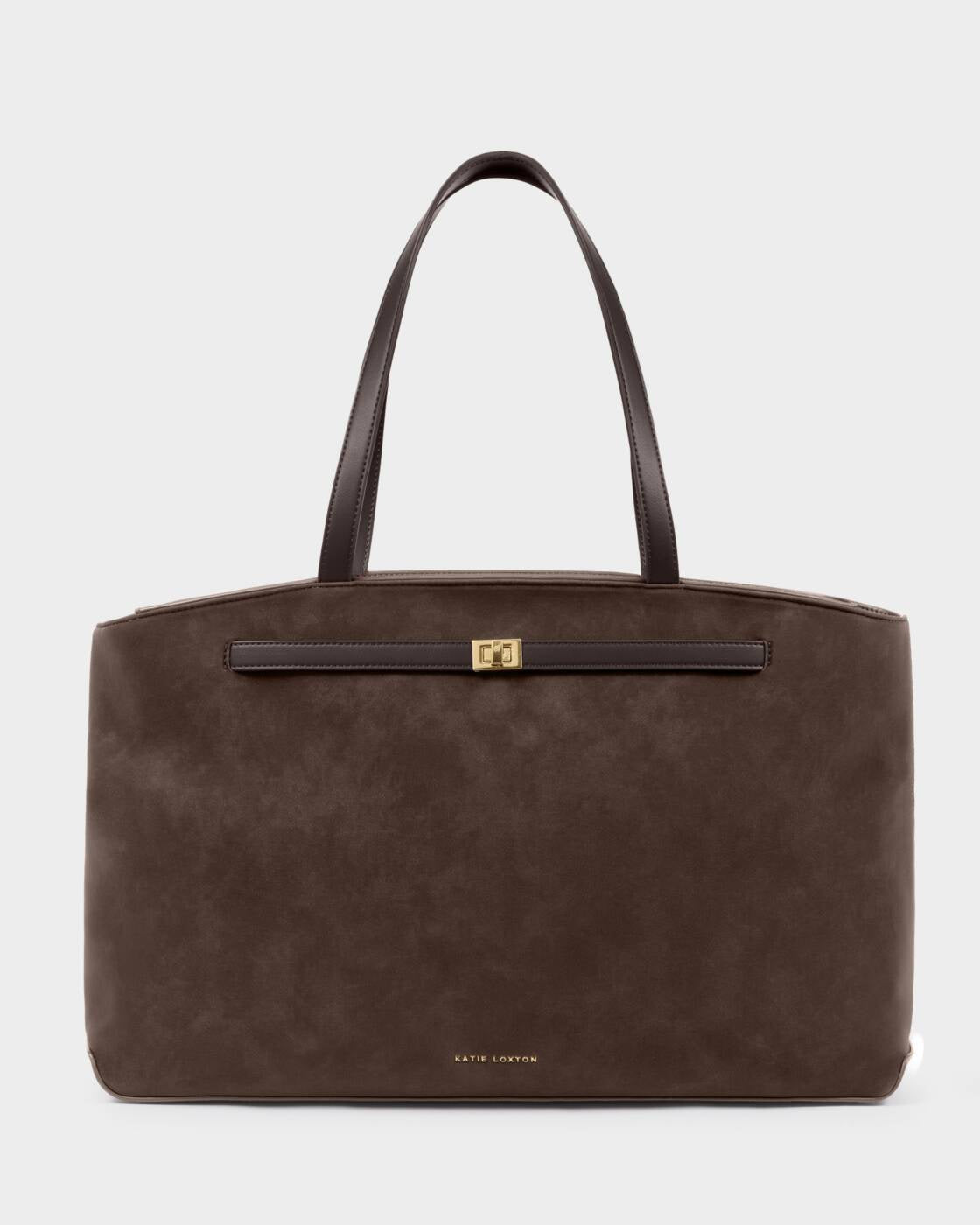Katie Loxton Bitter Chocolate Suedette Orin Tote Bag