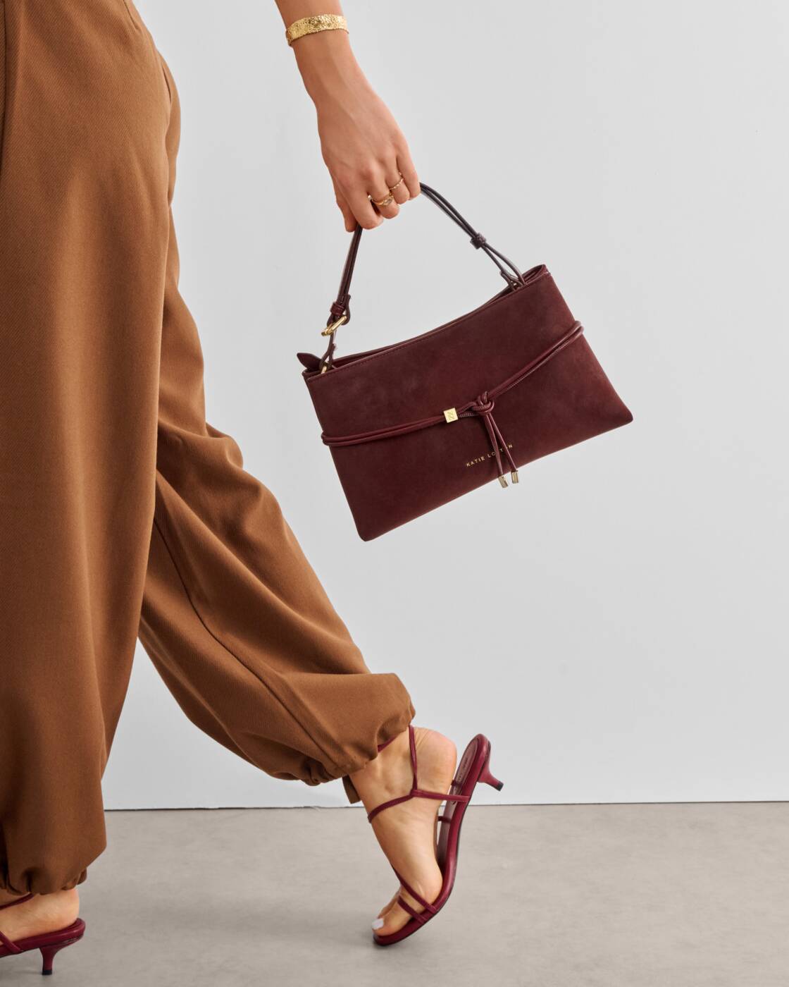 Katie Loxton Cherry Suedette Lori Crossbody Bag
