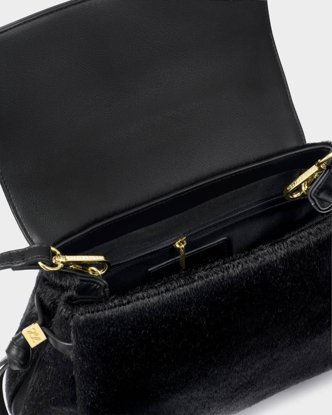 Katie Loxton Black Faux Pony Alyssa Top Handle