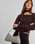 Katie Loxton Silver Mink Studded Miley Small Shoulder Bag