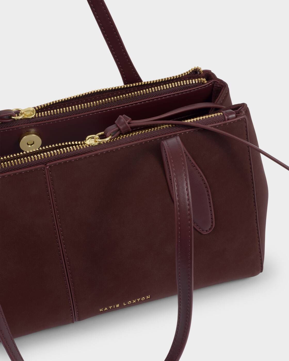 Katie Loxton Cherry Suedette Hattie Shoulder Bag