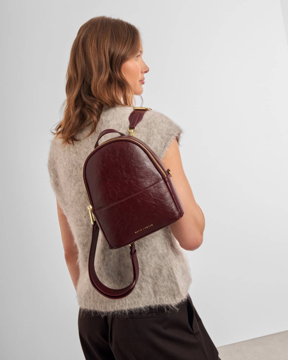 Katie Loxton Cherry Distressed Mika Small Backpack