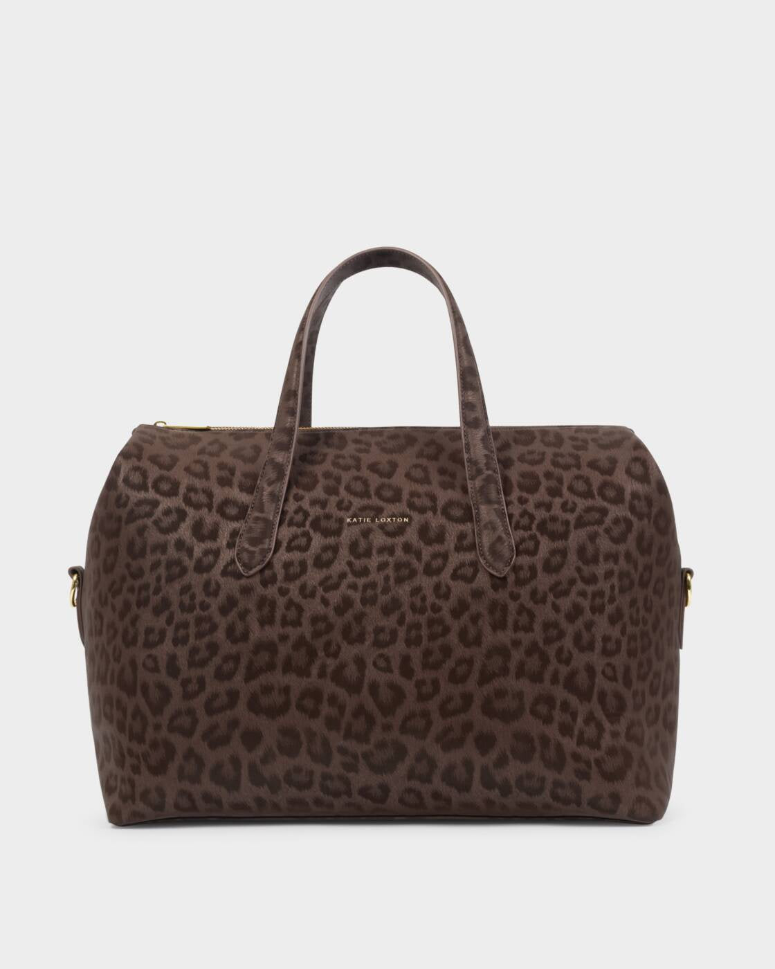 Katie Loxton Chocolate Leopard Milan Cabin Bag