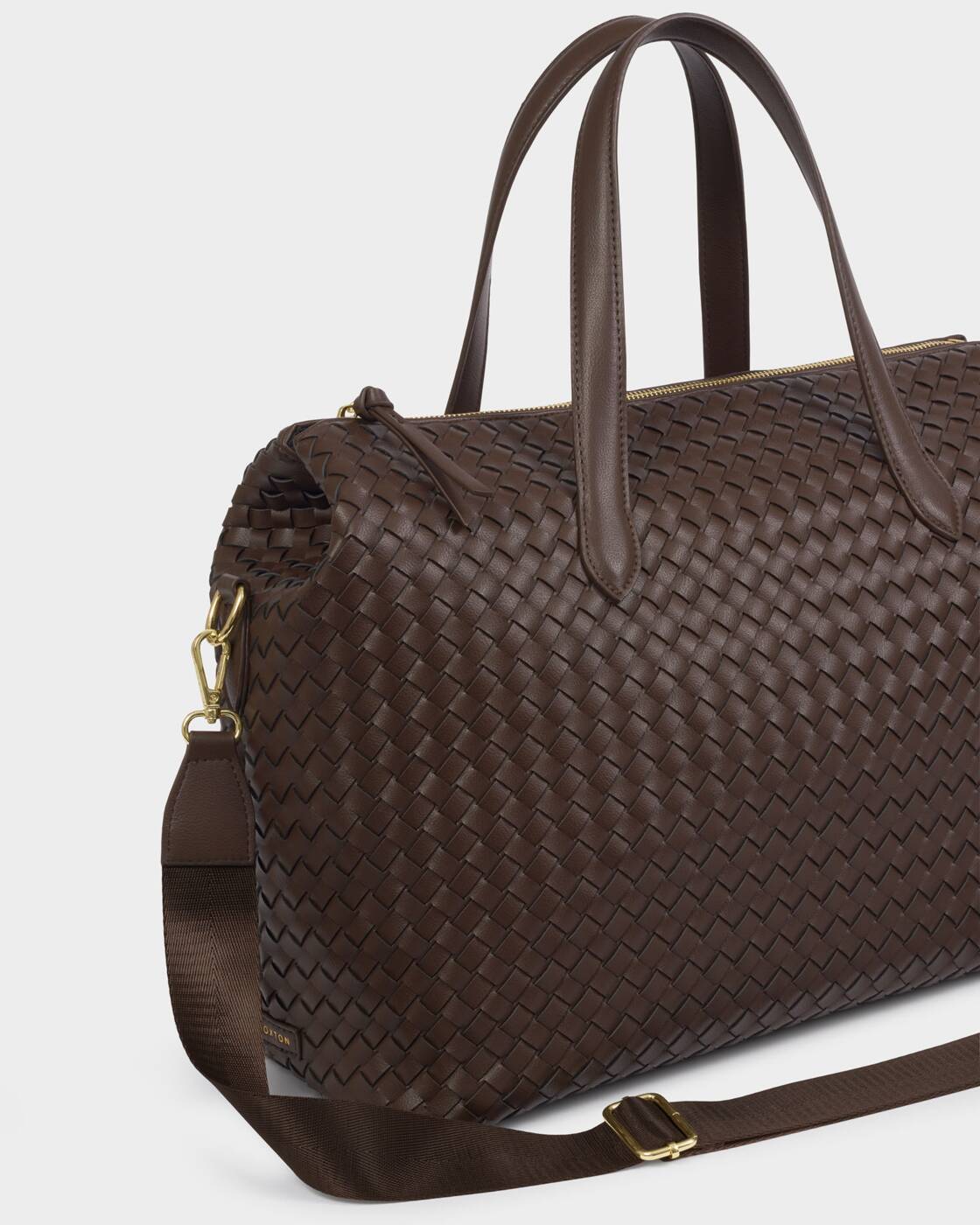 Katie Loxton Chocolate Milan Hand Woven Cabin Bag