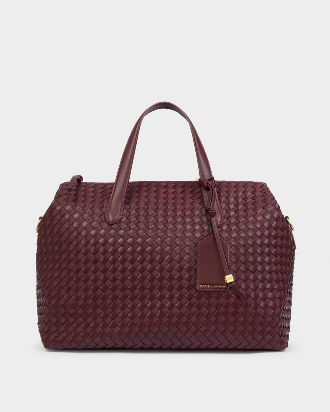 Katie Loxton Cherry Mixed Milan Hand Woven Cabin Bag