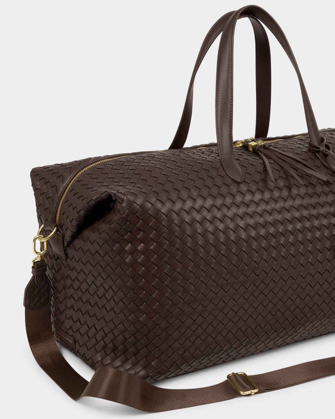 Katie Loxton Chocolate Soho Hand Woven Weekend Bag