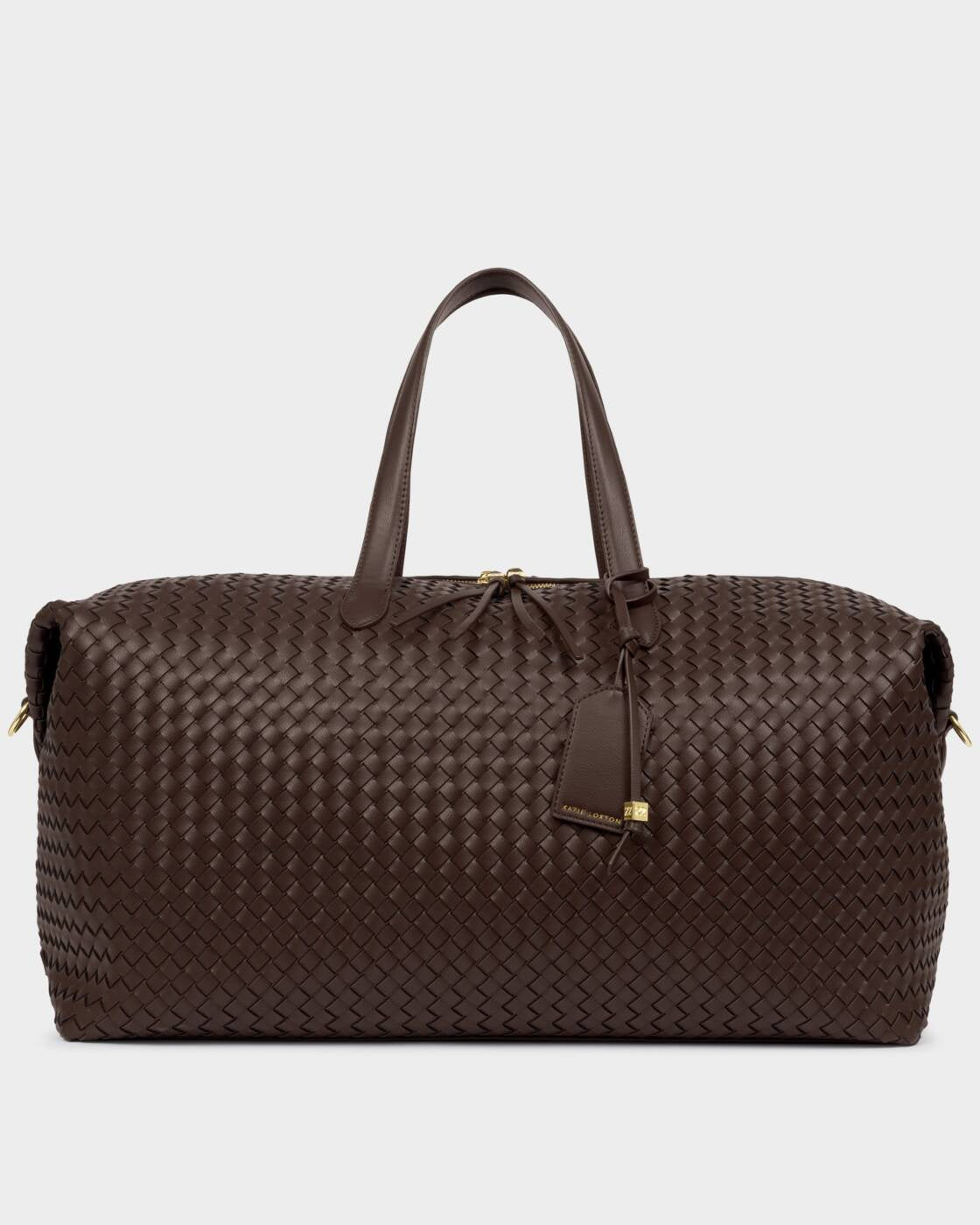 Katie Loxton Chocolate Soho Hand Woven Weekend Bag