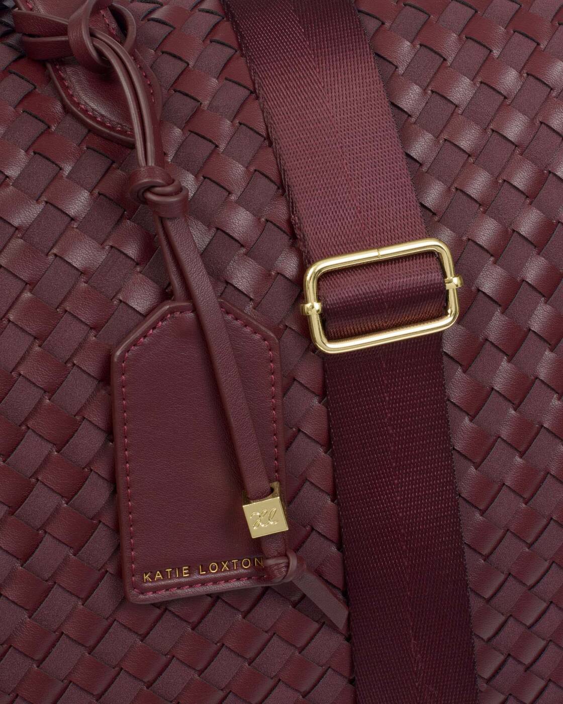 Katie Loxton Cherry Mixed Soho Hand Woven Weekend Bag