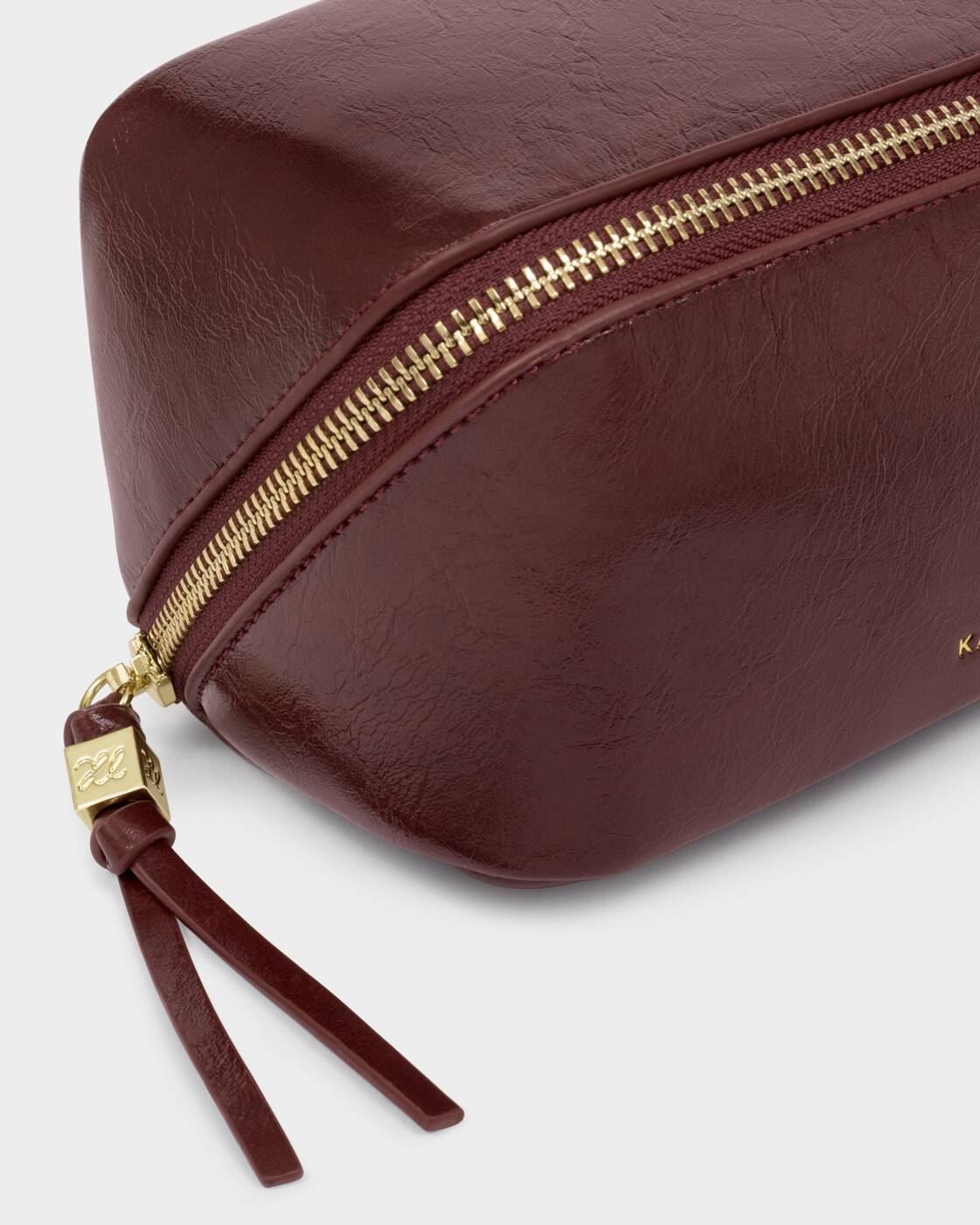 Katie Loxton Cherry Patent Crackle Fold Out Mirrow Make Up Bag