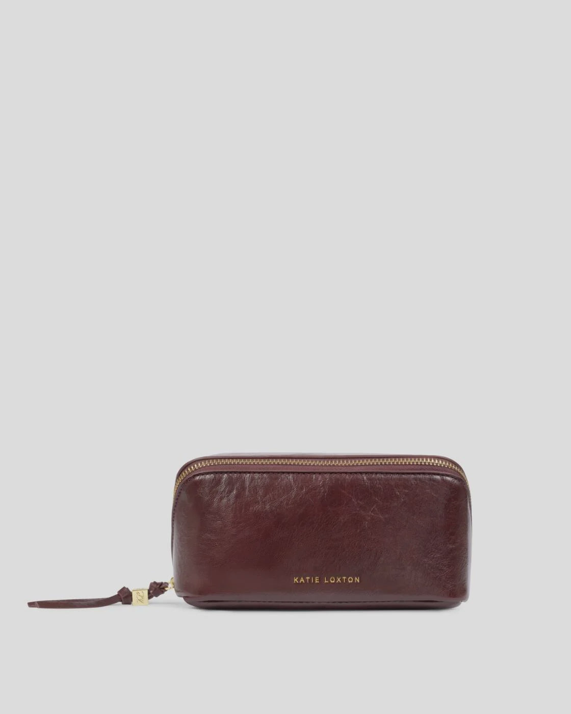 Katie Loxton Cherry Patent Crackle Fold Out Mirrow Make Up Bag