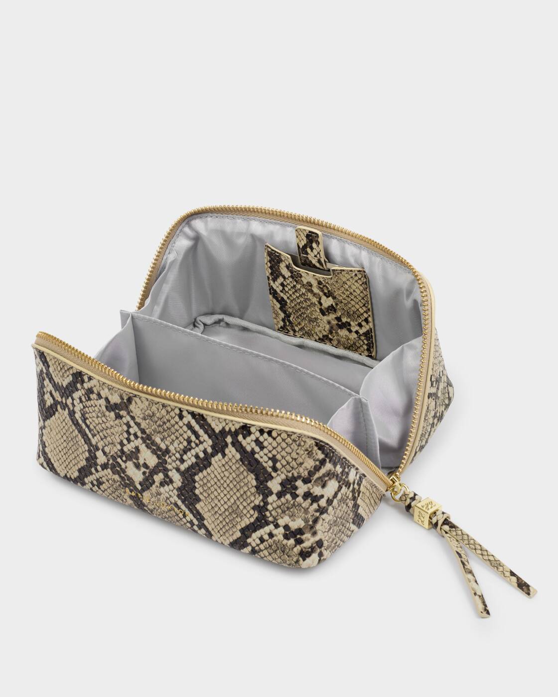 Katie Loxton Faux Snake Fold Out Mirror Make Up Bag
