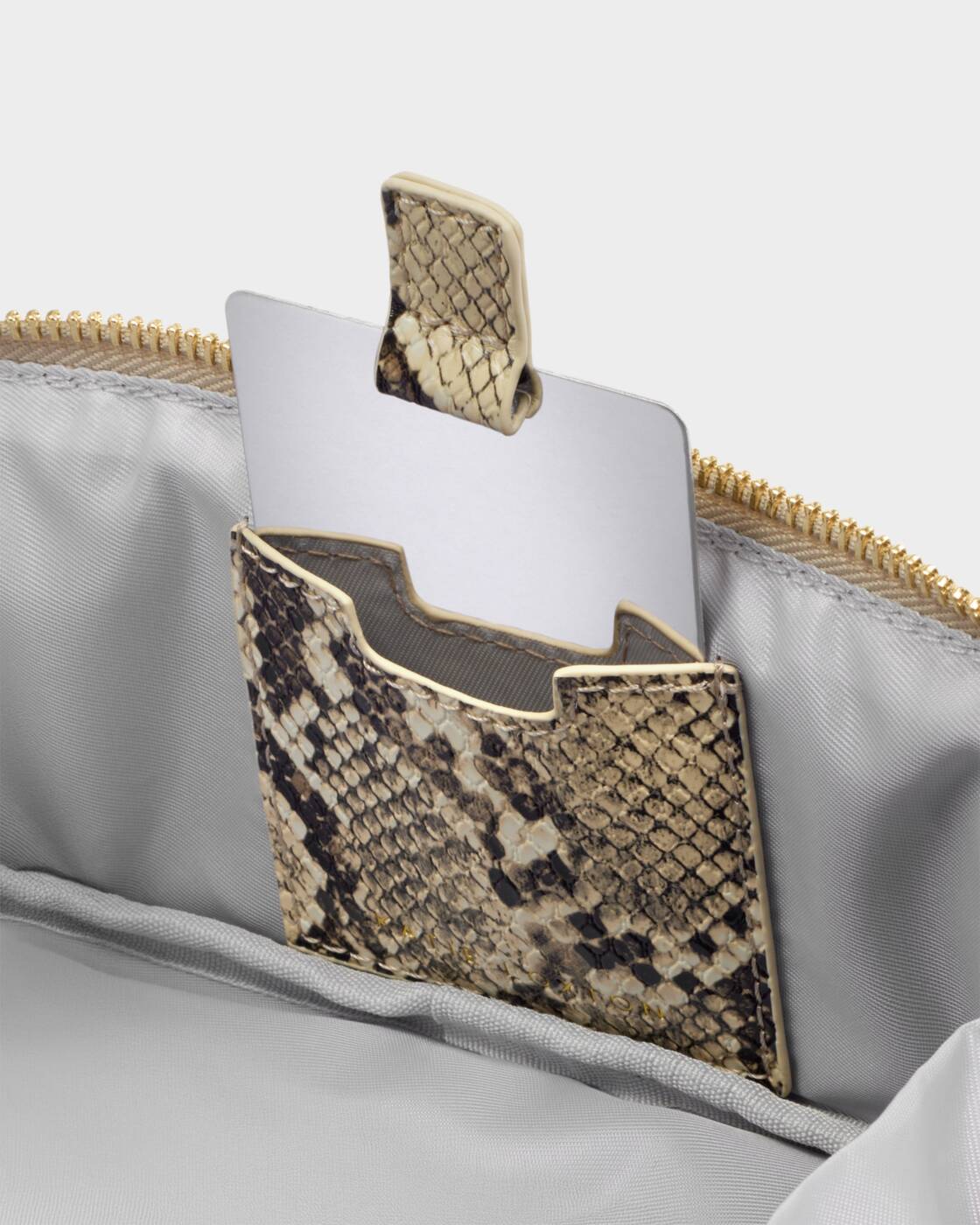 Katie Loxton Faux Snake Fold Out Mirror Make Up Bag