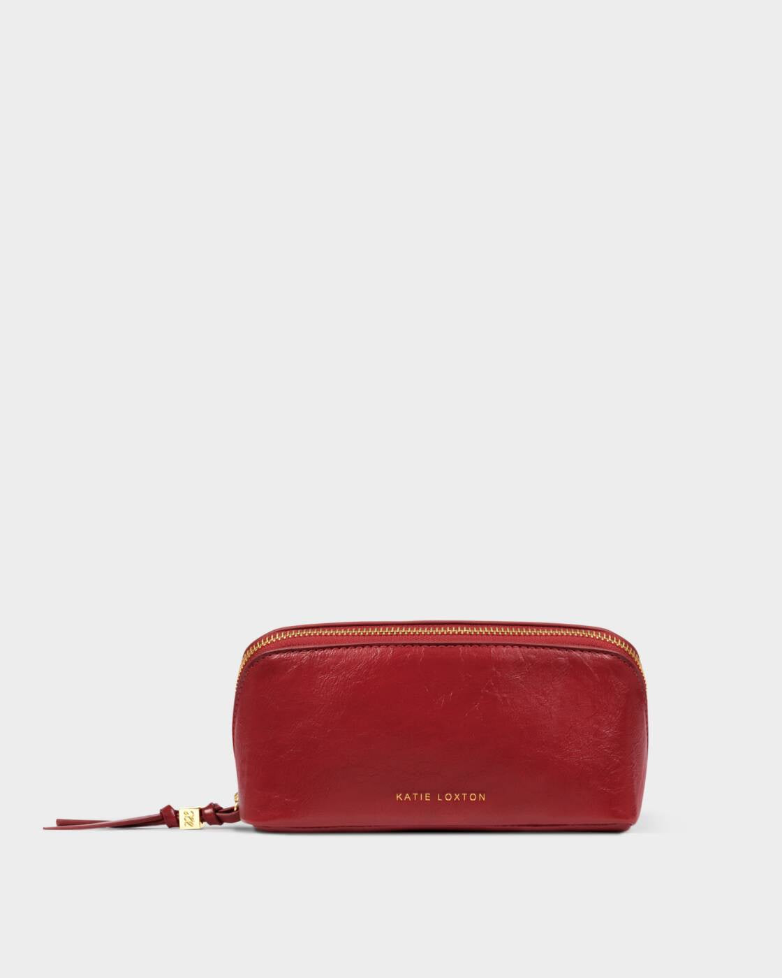 Katie Loxton Crimson Patent Crackle Fold Out Mirror Make Up Bag