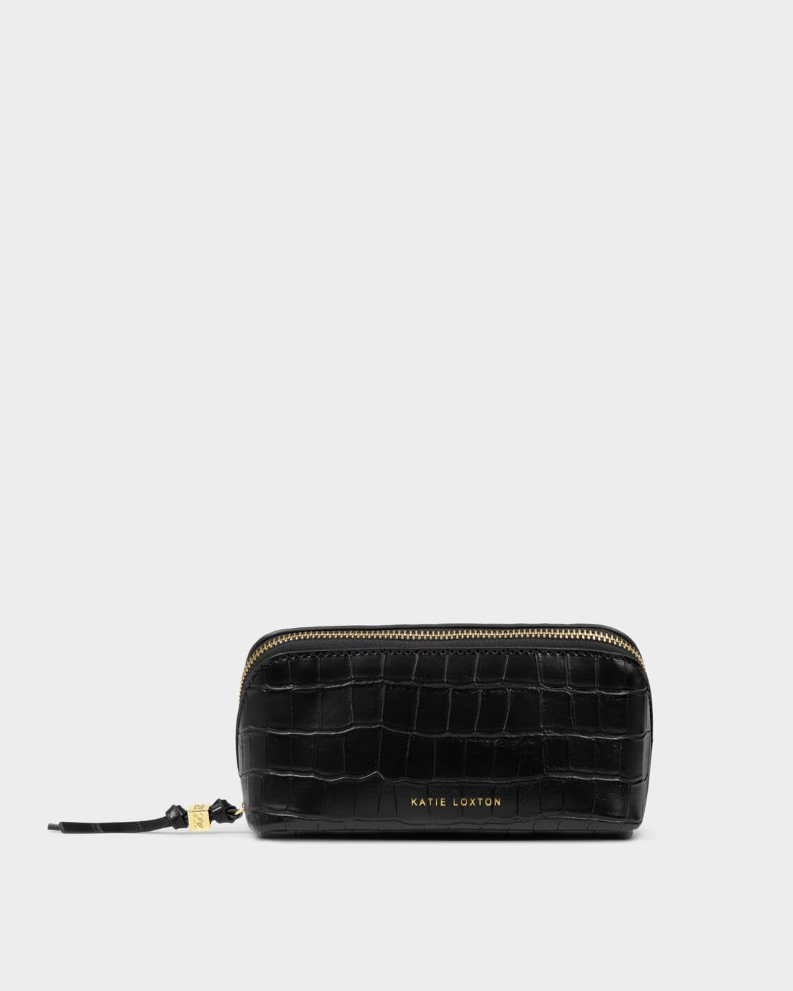 Katie Loxton Black Croc Fold Out Mirror Make Up Bag