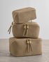 Katie Loxton Taupe Suedette Fold Out Mirror Make Up Bag