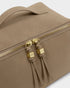 Katie Loxton Taupe Suedette Soho Large Make Up & Wash Bag