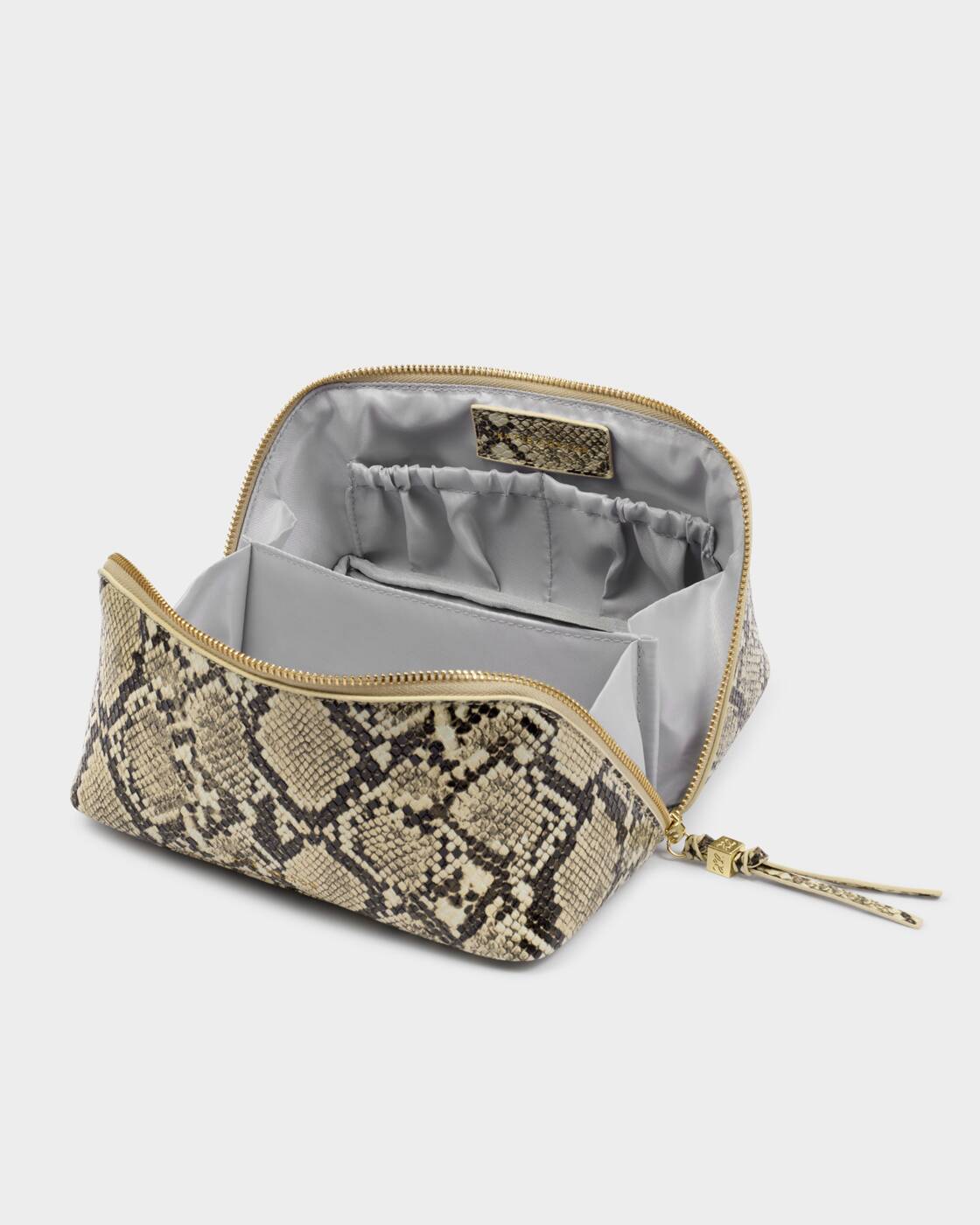 Katie Loxton Faux Snake Soho Medium Make Up & Wash Bag