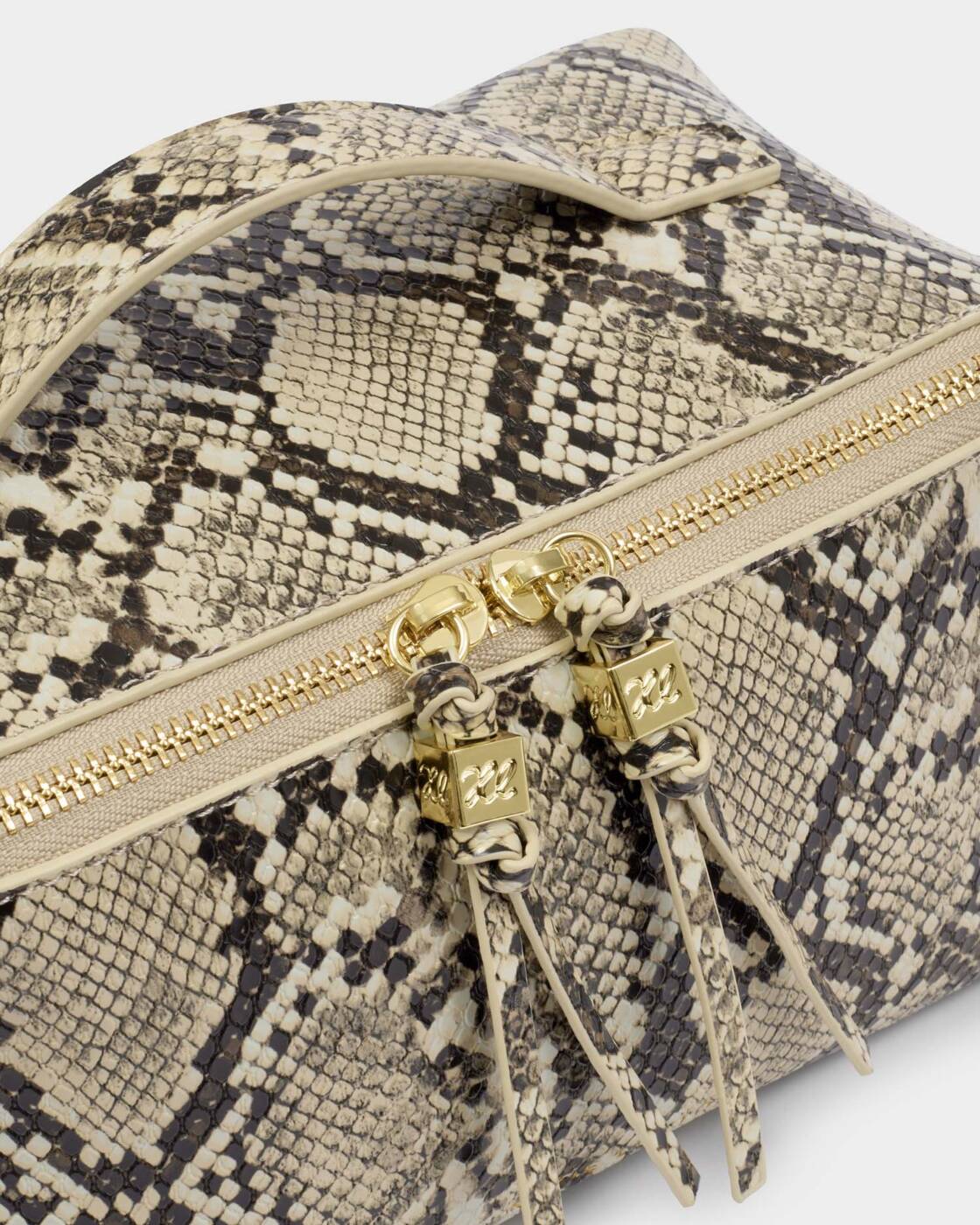 Katie Loxton Faux Snake Soho Medium Make Up & Wash Bag