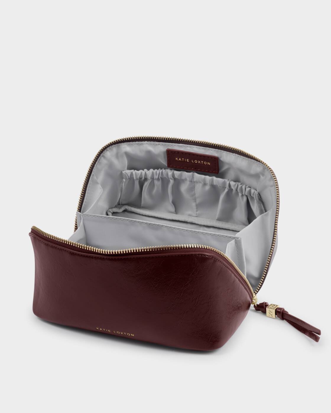 Katie Loxton Cherry Patent Crackle Soho Medium Make Up & Wash Bag