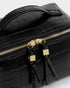 Katie Loxton Black Croc Soho Medium Make Up & Wash Bag