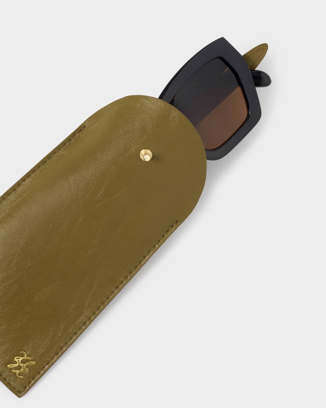 Katie Loxton Olive Distressed Glasses Sleeve