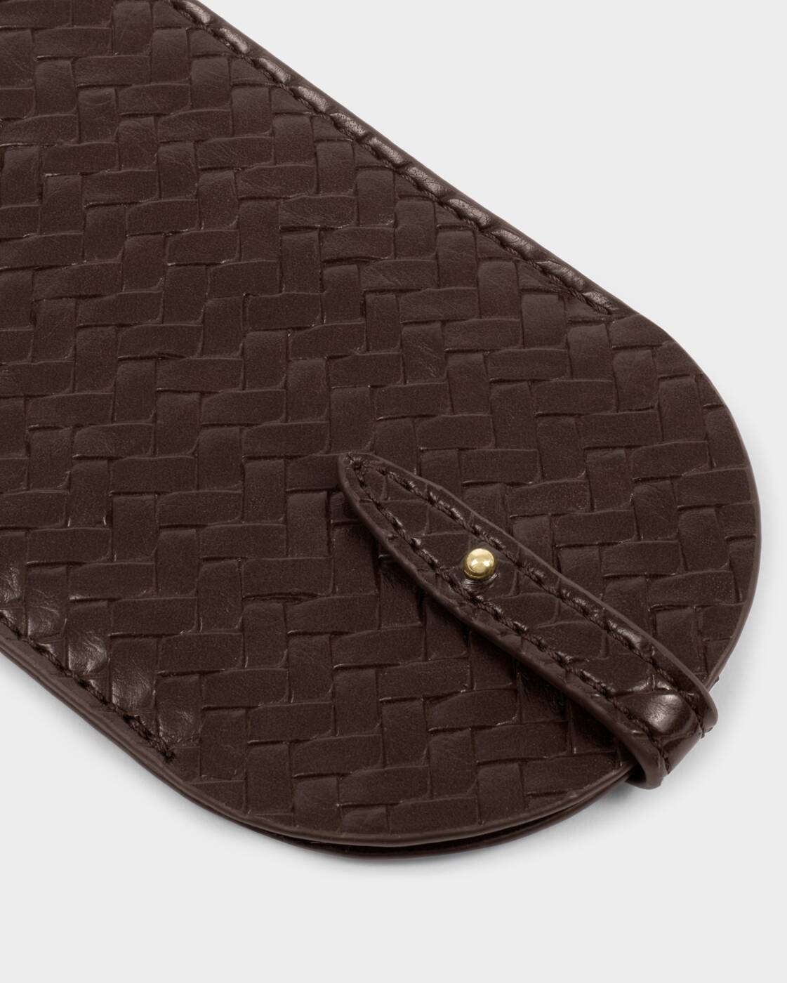 Katie Loxton Chocolate Woven Glasses Sleeve