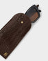 Katie Loxton Chocolate Woven Glasses Sleeve