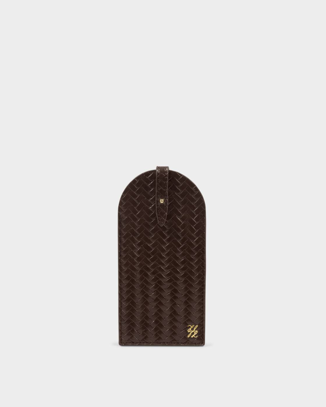 Katie Loxton Chocolate Woven Glasses Sleeve