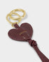 Katie Loxton Cherry Patent Crackle Amour Heart Charm Keyring