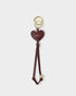 Katie Loxton Cherry Patent Crackle Amour Heart Charm Keyring