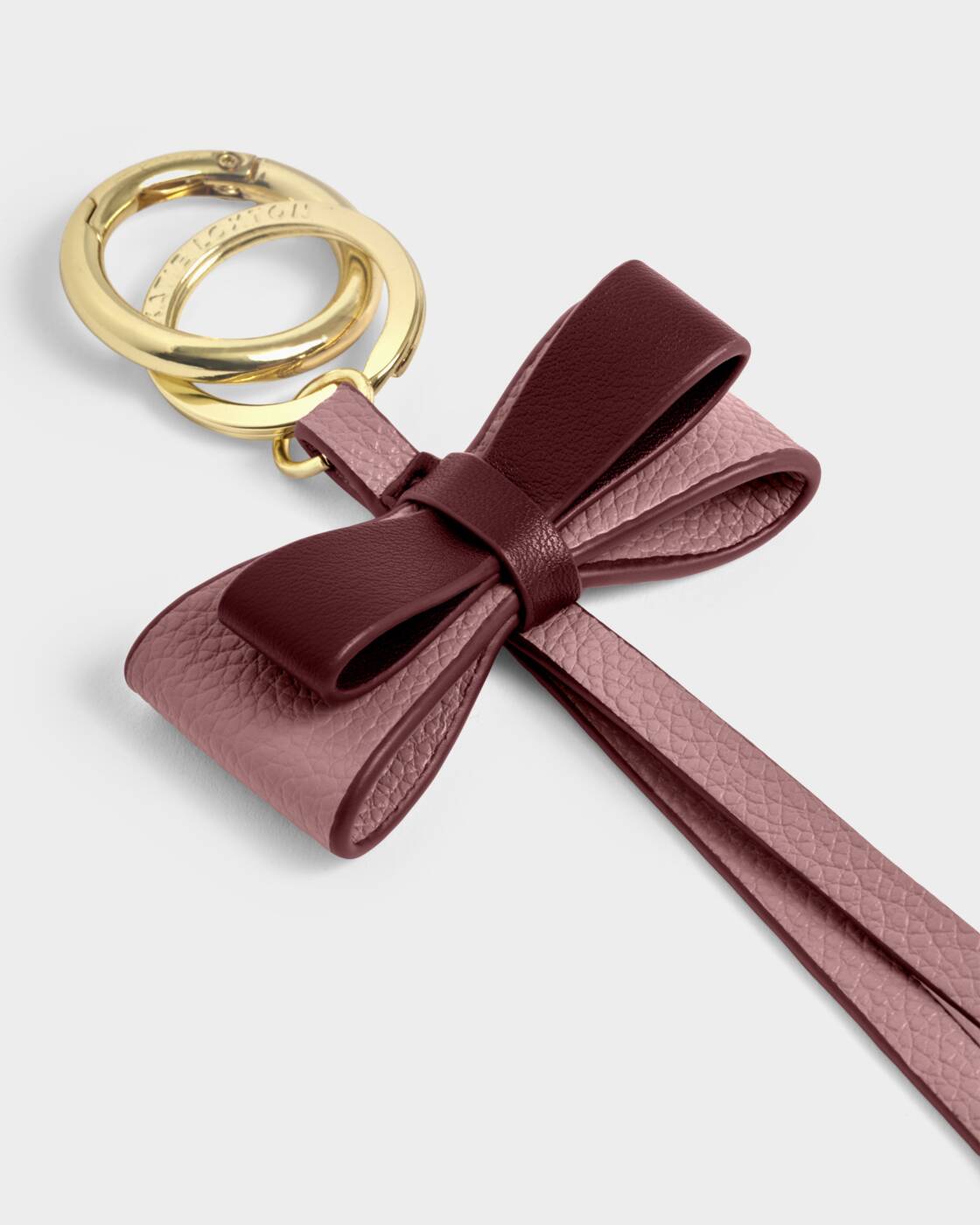 Katie Loxton Deep Rose Black Cherry Bestie Bow Charm Keyring