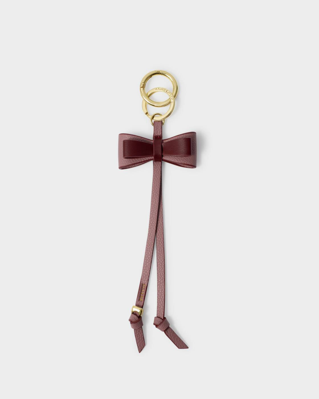 Katie Loxton Deep Rose Black Cherry Bestie Bow Charm Keyring