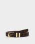 Katie Loxton Chocolate Leopard Buckle Belt
