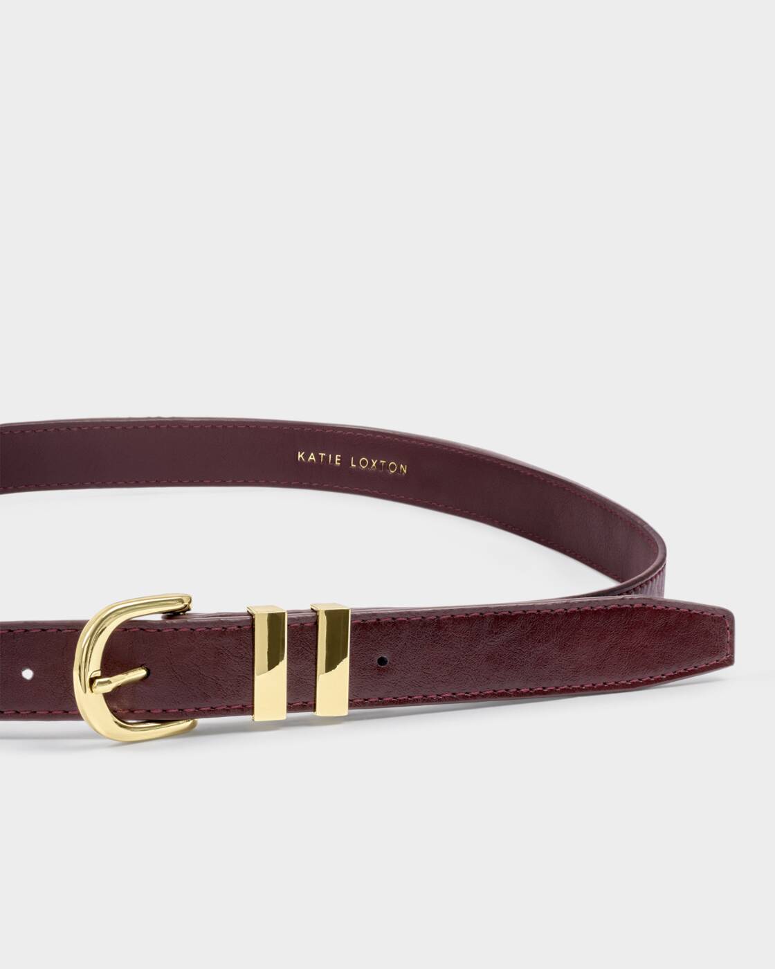 Katie Loxton Cherry Patent Crackle Buckle Belt