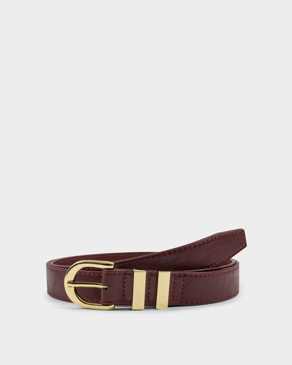 Katie Loxton Cherry Patent Crackle Buckle Belt