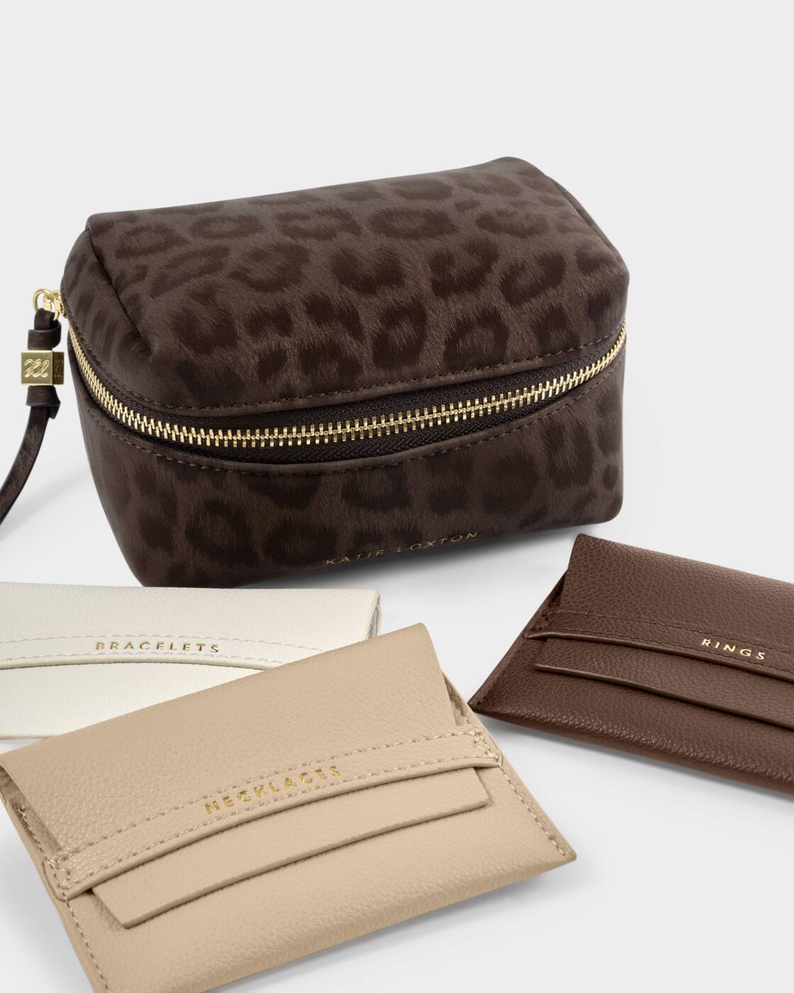 Katie Loxton Chocolate Leopard Accessories Organiser