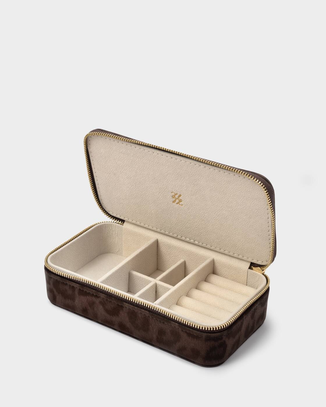 Katie Loxton Chocolate Leopard Classic Jewellery Box