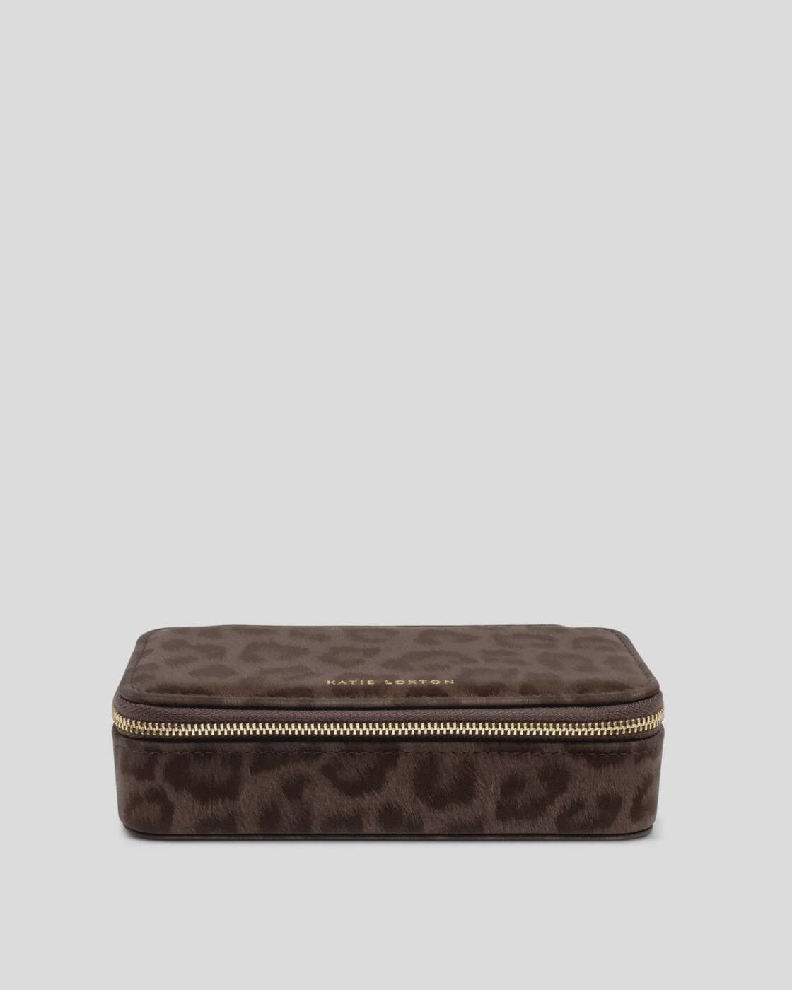 Katie Loxton Chocolate Leopard Classic Jewellery Box