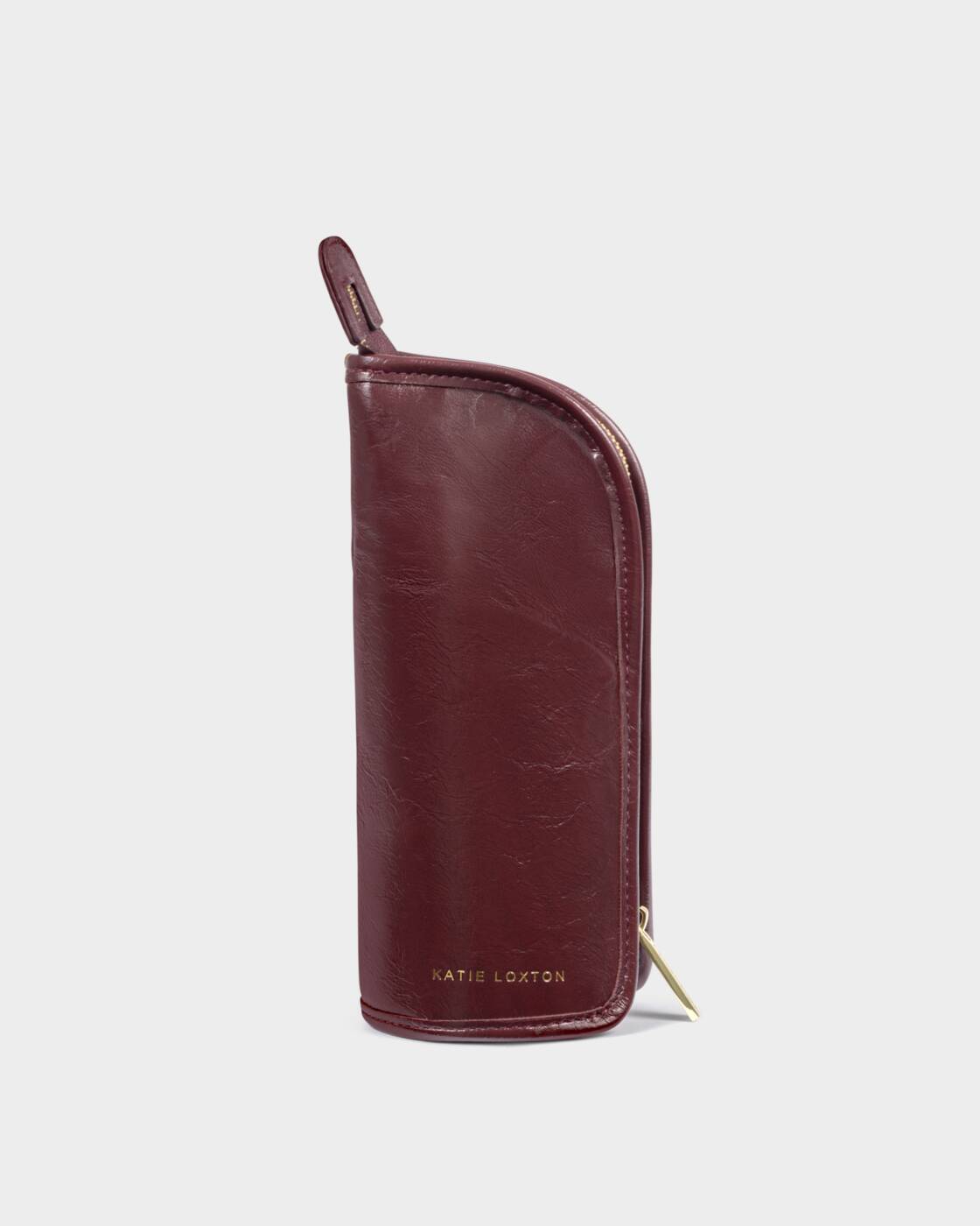 Katie Loxton Cherry Patent Crackle Make Up Brush Set